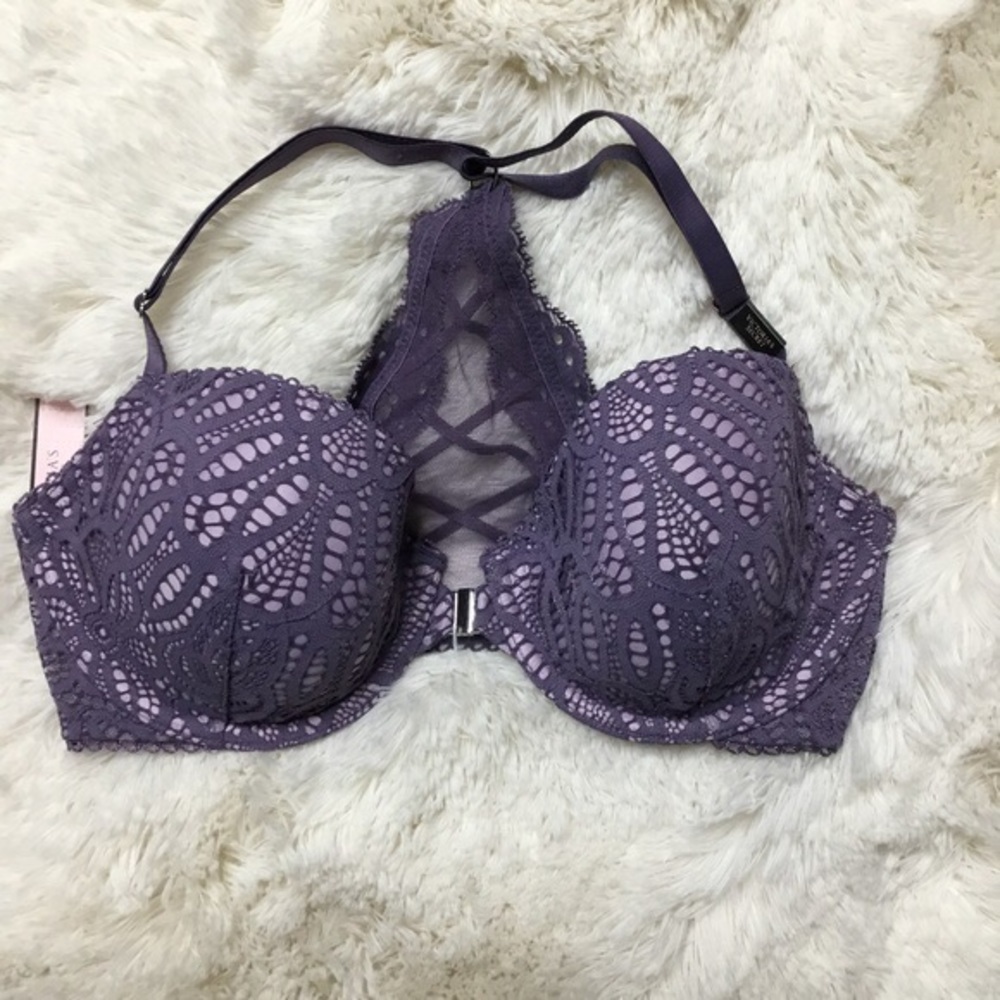 Victoria’s Secret Purple Lace Lined Demi 32D